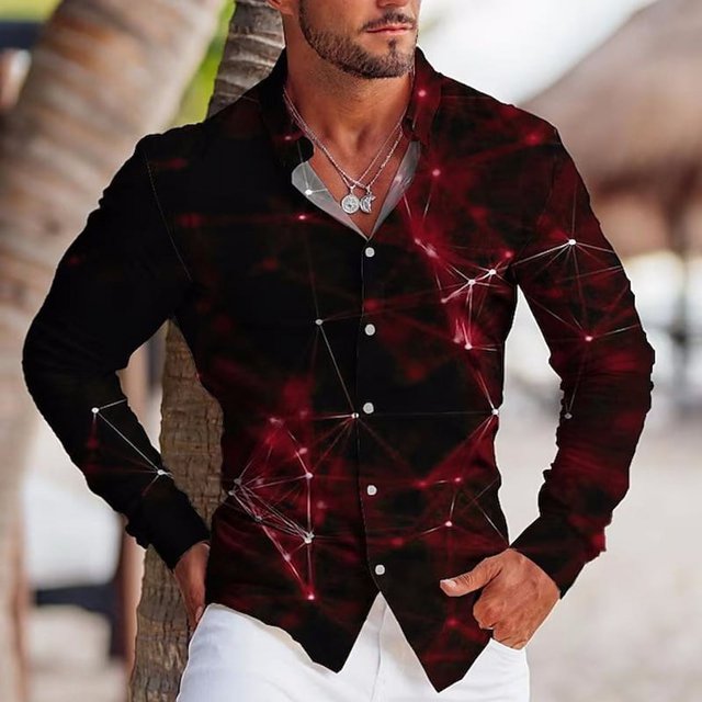 Nuevas camisas de manga larga de moda para hombres, camisas casuales con estampado de rayas claras, blusas de manga larga con botones para hombres, ropa de alta calidad para hombres