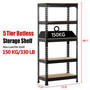 Yaheetech 5 Tier Storage Rack Heavy Duty Shelf Steel Shelving Unit Yaheetech 5 Tier Storage Rack Heavy Duty Shelf Steel Shelving Unit 27 By 12 59 1