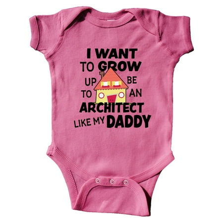 

Inktastic I Want To Grow up To Be An Architect Like My Daddy Gift Baby Boy or Baby Girl Bodysuit