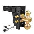 thumbnail image 1 of Adjustable Trailer Hitch Fits 2In Receiver,6In Drop/Rise,2"&2-5/16" Ball Hitches with 25,000 LBS, 1 of 5