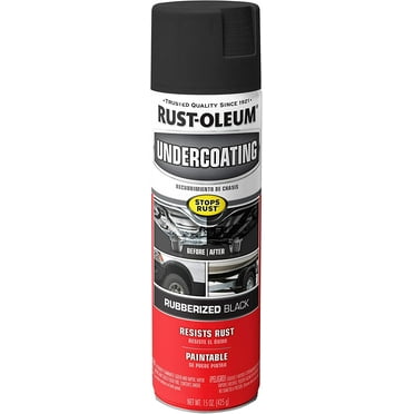 Rust-Oleum 248656 Professional Grade Rubberized Undercoating Spray, 15 oz Spray Can, Black