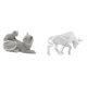 thumbnail image 1 of Escultura de gato y toro, adorno de mesa, artesanía, figura decorativa, estatua de animal, resina moderna abstracta, coleccionable para dormitorio, sa, 1 of 8