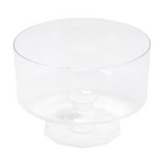 Homeford 6 Round Clear Plastic Trifle Pedestal Decorative Bowl