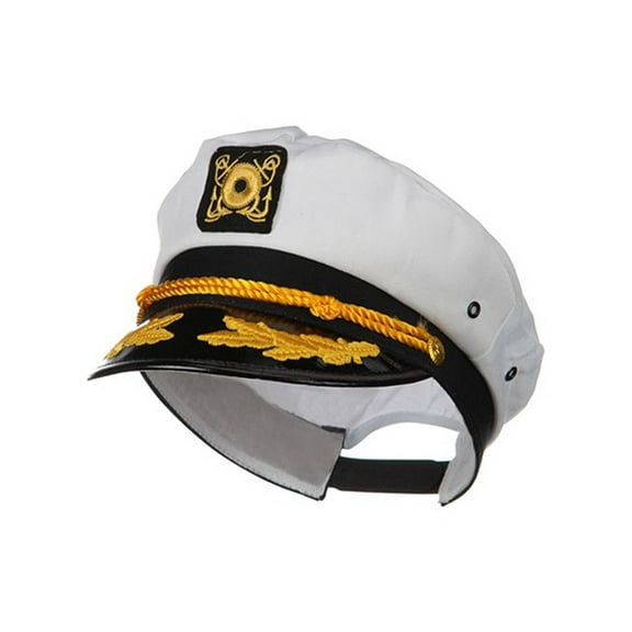 Cotton Yactht Emblem Cap - White