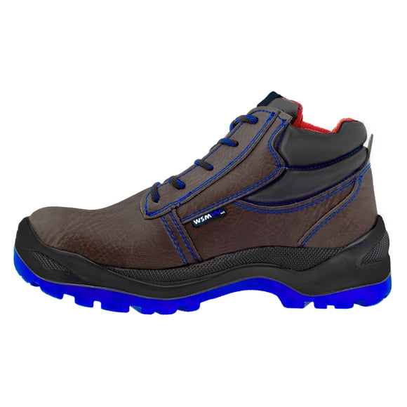 Zapato de Seguridad WSM, Ergonómico y muy ligero. Con casquillo de Policarbonato. Bota Industrial y multifuncional. Es un calzado de trabajo dieléctrico y antiderrapante. Est. 2958-MT WSM 2958MTCFE270