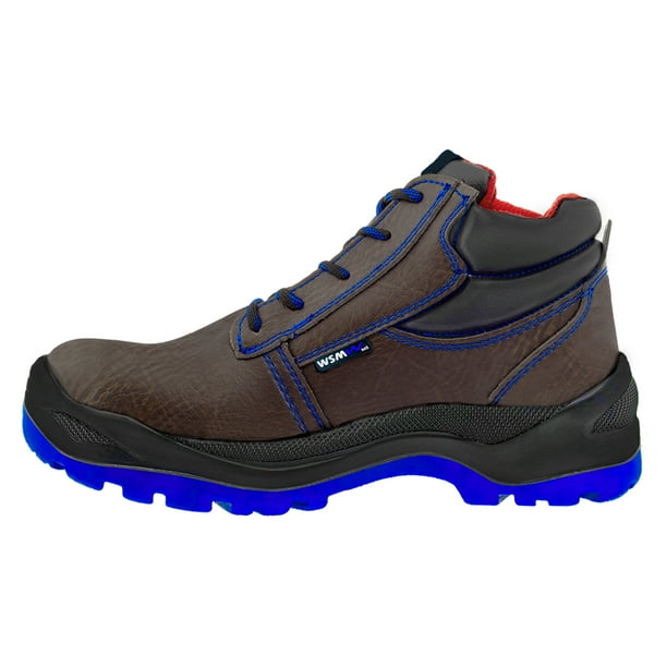 Zapato de Seguridad WSM, Ergonómico y muy ligero. Con casquillo de Policarbonato. Bota Industrial y multifuncional. Es un calzado de trabajo dieléctrico y antiderrapante. Est. 2958-MT WSM 2958MTCFE270