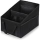 thumbnail image 1 of Organizador de asiento de coche, organizadores plegables para coche con construcción resistente y divisores ajustables, diseño antideslizante para asientos delanteros y traseros (negro), 1 of 6