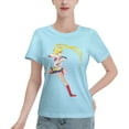 thumbnail image 1 of T-Shirt Basique à Manches Courtes pour Femmes Sailor Moon Lièvre Lunaire, 1 of 6