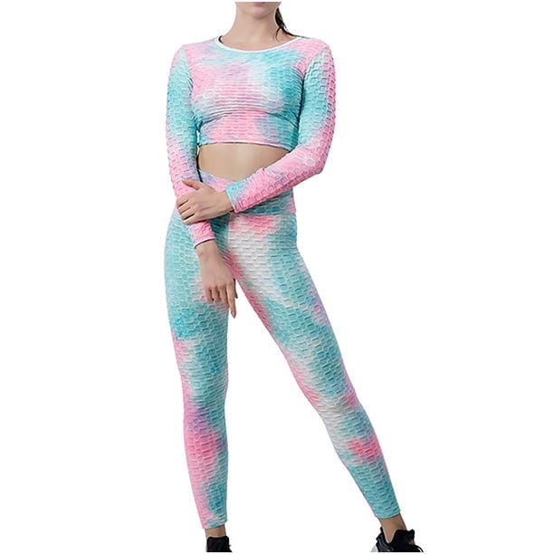 Mujeres Acanalado Crop Tank Pantalones cortos de cintura alta Conjuntos de yoga Conjuntos Sartenes Top Traje de dos piezas Hollow Out Fridja fhjkhfk457116