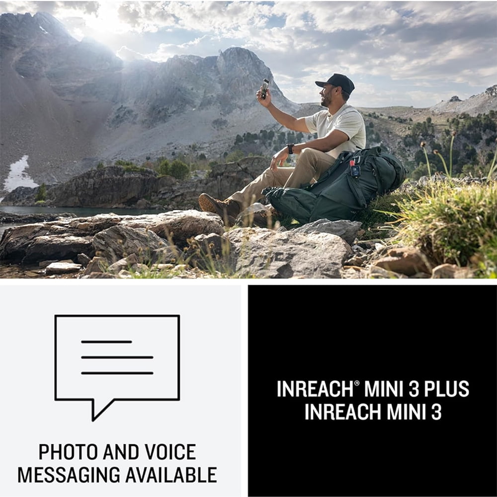 Garmin inReach Mini 3 Compact SOS Satellite Communicator with Touchscreen 010-03387-00 Bundle with Wearable Commuter Front and Rear Safety Light and 2-Pack Tactical Emergency Paracord Bracelet
