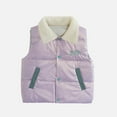 thumbnail image 2 of IROINNID Toddler Boys Girls Cute Pattern Zipper Puffer Vest Windproof Waterproof Hoodie Sleeveless Warm Keeping Coat, 2 of 7
