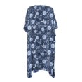 thumbnail image 2 of HELLHERO Lightweight Long Kimono Cover Ups for Swimwear Women for Summer High Quality Fabrics One Size Bathing Suit Cover Up Navy Floral, 2 of 6