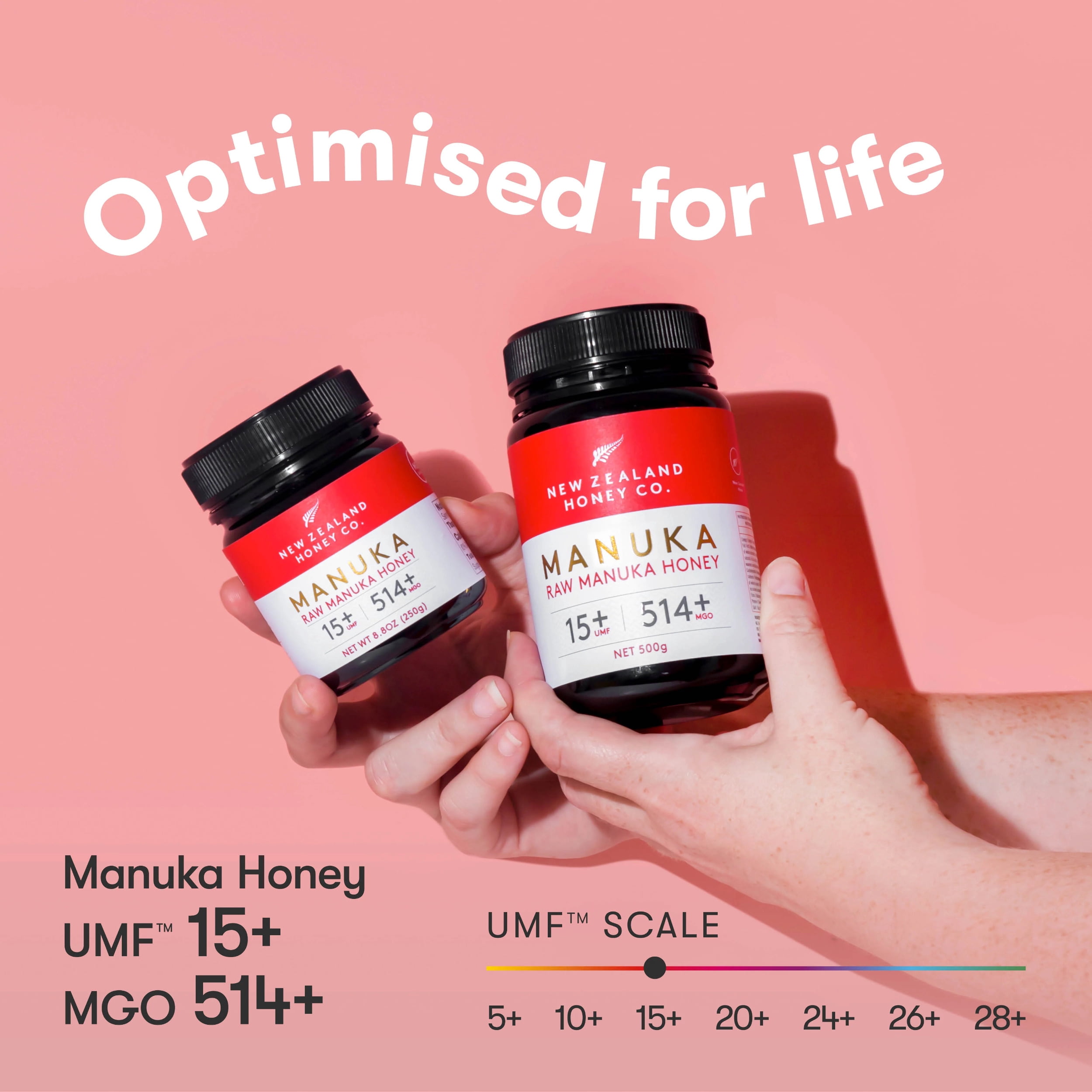 New Zealand Honey Co. Raw Manuka Honey UMF 15+ | MGO 514+ 8.8 oz