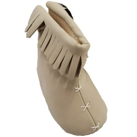 

Infant Girl Light Brown Tassel Moccasins Slip-On Boot Booties Baby Shoes 2(3-6M)