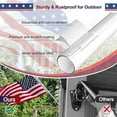 thumbnail image 6 of OLIYNEDY Flag Pole with 3x5 Embroidered American Flag and Bracket, 5FT Tangle Free Metal House FlagPole Kit for Outside (White), 6 of 6