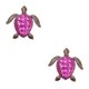 thumbnail image 1 of Wosthever Decoración de pared de metal de estilo natural Decoración de tortuga de adorno animal para el hogar 2piezas Rojo, 1 of 1