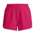 thumbnail image 4 of Kinrui Running Shorts Women 3" Elastic Waist Split Hem Lightweight Workout Gym Shorts with Pockets Hot Pink M, 4 of 6