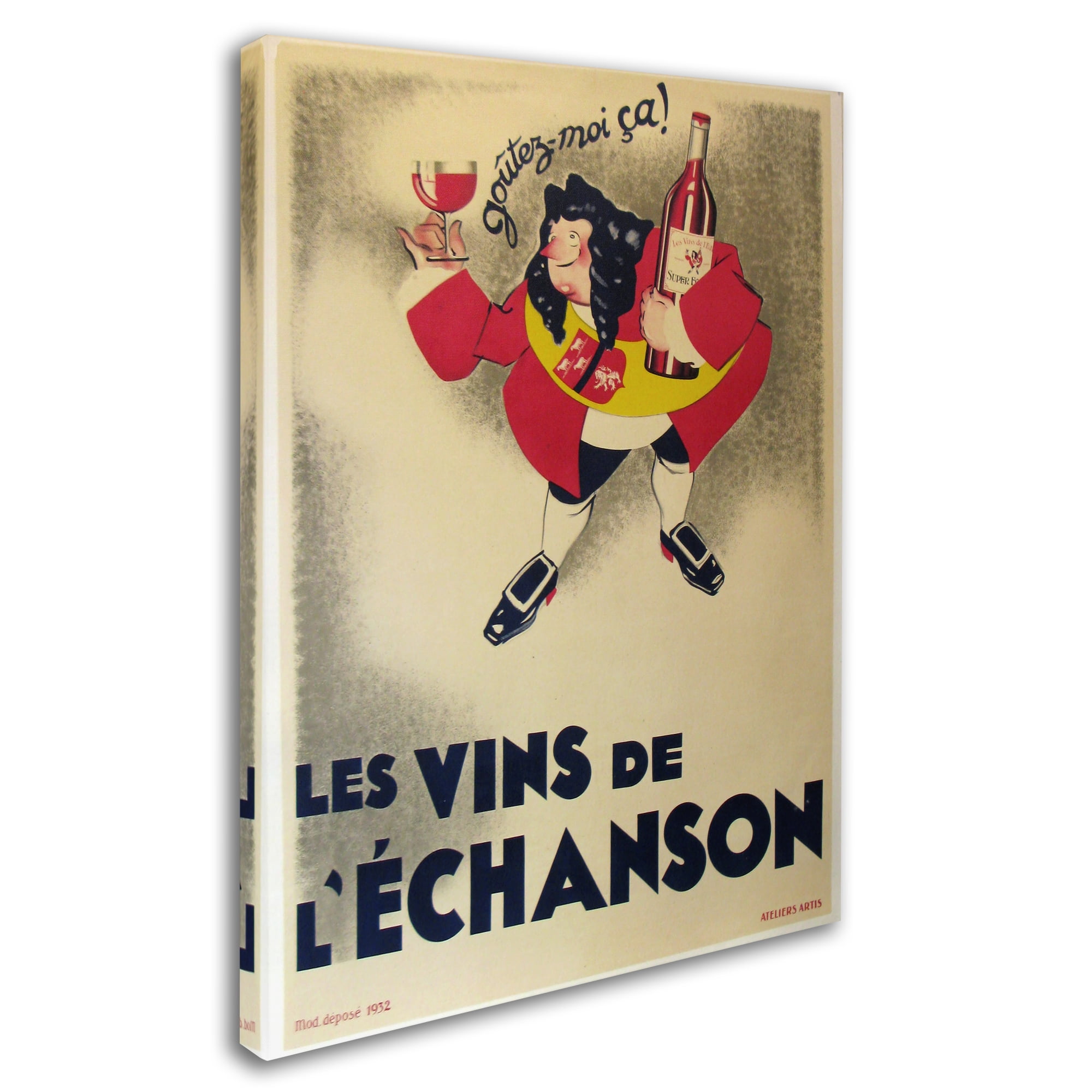Trademark Fine Art 'French Wine' Canvas Art by Vintage Apple Collection