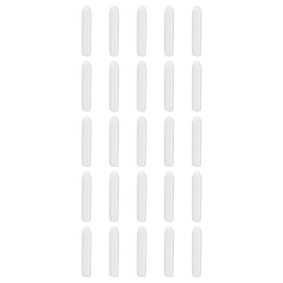 Uxcell 100pcs Round Rubber End Caps 1.5mm ID Bolt Covers Caps Vinyl Rubber Flexible Screw Thread Protectors for Metal Tube Rod Bolts, White
