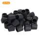 thumbnail image 3 of Uxcell 28Pcs Tapas de patas de silla, tapas de extremo de pies de PVC antideslizantes de 5/8" cubiertas, protectores de piso de patas de silla en arco, negro, 3 of 7
