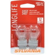 2-PK SYLVANIA 3357/3457 Long Life Automotive Light Bulb