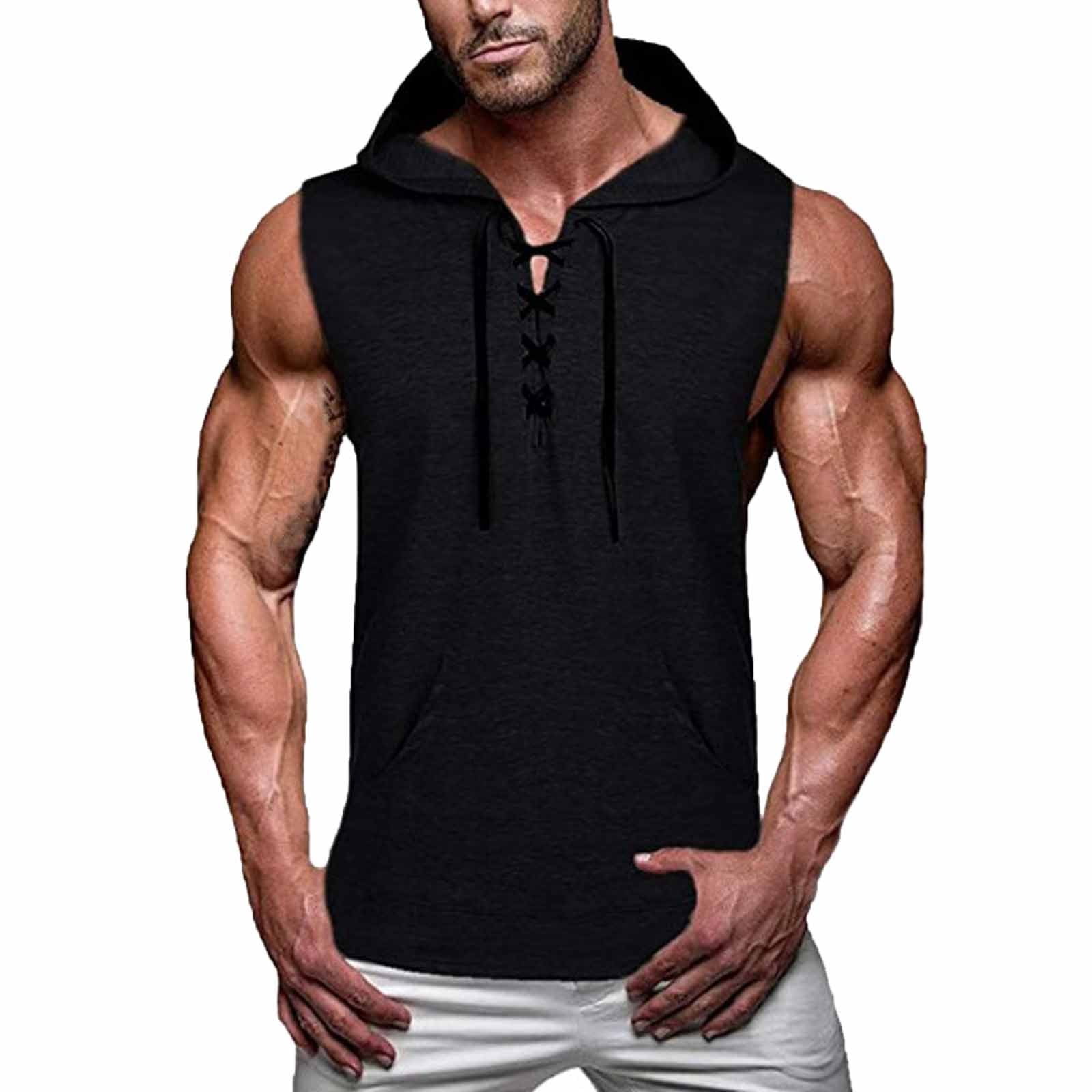 Tank Tops Men Spring And Summer Training Sports Sleeveless Top Soild