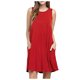thumbnail image 2 of ICHUANYI ClearanceWomen Casual Pockets Sleeveless Above Knee Dress Loose(Red, S) ICHUANYI WER20232080502189, 2 of 6