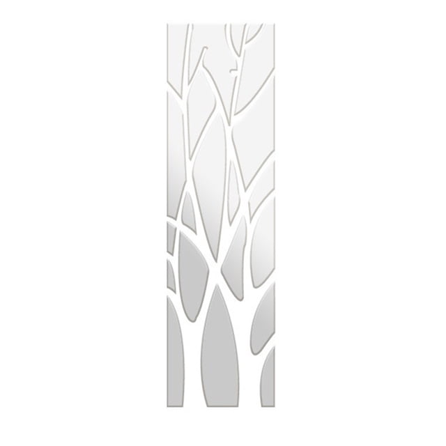 Adhesivo de Pared Cateissary Árbol Decorativo Color Plata