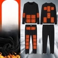 thumbnail image 4 of Ropa interior térmica calefactable Traje térmico de cuerpo entero con 22 zonas Ropa calefactable para parejas, 4 of 6