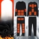 thumbnail image 4 of Ropa interior térmica calefactable Traje térmico de cuerpo entero con 22 zonas Ropa calefactable para parejas, 4 of 6
