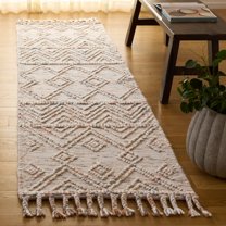 Safavieh Natura Antilla Diamond Runner Rug, Ivory/Blue, 2'3" x 9'
