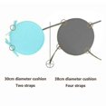 thumbnail image 2 of 30/38 Cm Solid Color Soft Round Chair Seat Cushion Seat Pads With Straps Tie On Tw, 2 of 2