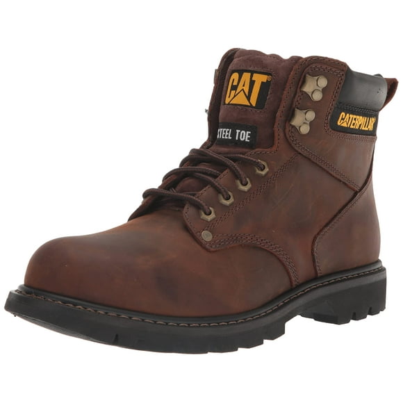Cat Footwear Men's Second Shift Steel Toe Work Boot Dark Brown 10.5
