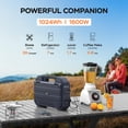 thumbnail image 3 of Estación de energía portátil BLAVOR DS-S1600 de 1024 Wh con panel solar, 3 of 8