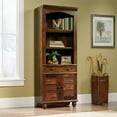 thumbnail image 7 of Pemberly Row 3 Shelf 2 Door Pinellas Tall Bookcase in Curado Cherry, 7 of 7