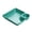 Green, variant on Chip Dip Serving Platter, Multi Reusable Dip Tray, Plastic Dumpling Plates with Sauce Compartment, Square Serving Dish Sushi Plates, Small Dip Tray for Appetizer, Charcuterie, Orange