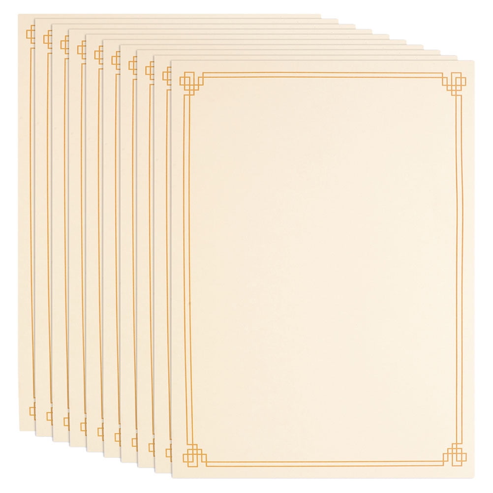 15 Sheets Blank Certificate Paper for Printing School Awards Certificate Paper A4 Diploma Paper Writable Printable Paper for Recognition Documents (A4)
