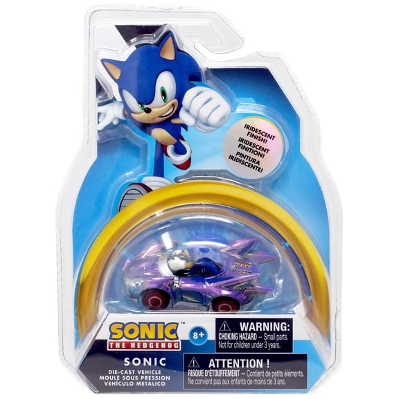 Sonic The Hedgehog Sega All-Stars Racing Sonic Diecast Vehicle (iridescent Finish!)