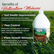 Horticulture Molasses - Microbial Food for Soil Biome - 128 fl oz Jug by Medina