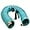 Turquoise, variant on Recoil Garden Water Hose 50 ft, EVA Curly Water Hose with Brass Connectors,Garden Hose Coil,Includes 7-Pattern Function Sprayer,Retractable,Corrosion Resistant Garden Coil Hose.