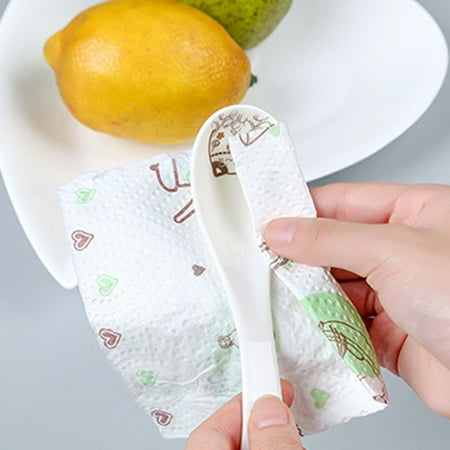 absorbent paper disposable 80pcs cleaning dry roll oil kitchen use