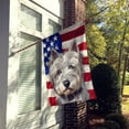 thumbnail image 2 of Carolines Treasures CK6755CHF West Highland White Terrier American Canvas House Size outdoor-flags, Multicolor, 2 of 4
