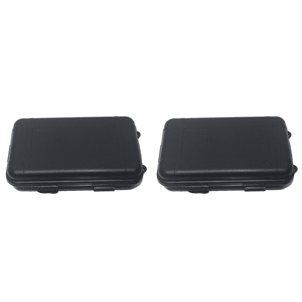 Estuche Supervivencia Plástico Caja Sellada Supervivencia A Prueba para Acampar ((XL)(Negro))