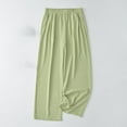 thumbnail image 2 of Besolor Women's Summer Pajama Pants Casual Comfy Elastic High Waist Wide Leg Lounge Pants Bottoms Homewear, 2 of 7