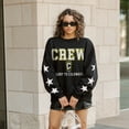 thumbnail image 6 of Women's Gameday Couture  Black Columbus Crew Velocity Rhinestone Star Sweatshirt, 6 of 6