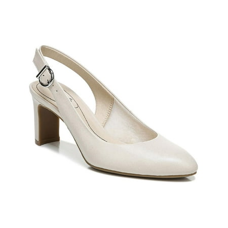 

LifeStride Womens Gigi Sling Faux Leather Slip On Dress Heels