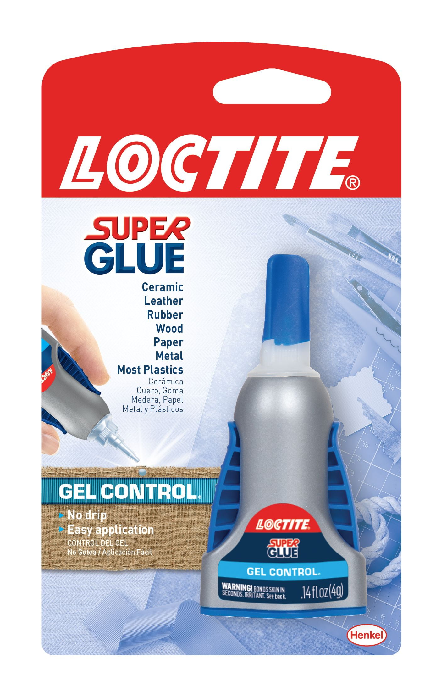 Loctite Super Glue Gel Control, 0.14 fl oz Bottle