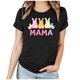 thumbnail image 1 of Mujeres Manga Corta de Verano Tops Día de San Valentín Impreso Cuello Redondo, Camisa de Moda Casual Blusa, 1 of 6