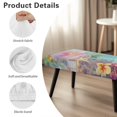 thumbnail image 6 of Jiueut Sea Starfish Plumeria Print Dining Room Bench Covers, Stretchable Rectangle Bench Seat Slipcover Easy to Clean Seat Protection for Living Room Bedroom Kitchen, 6 of 7