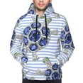 thumbnail image 5 of Bingfone Turtle With Blue Stones Men'S Drawstring Hoodie Long Sleeve Pocket Sweatshirts-Xx-Large, 5 of 9